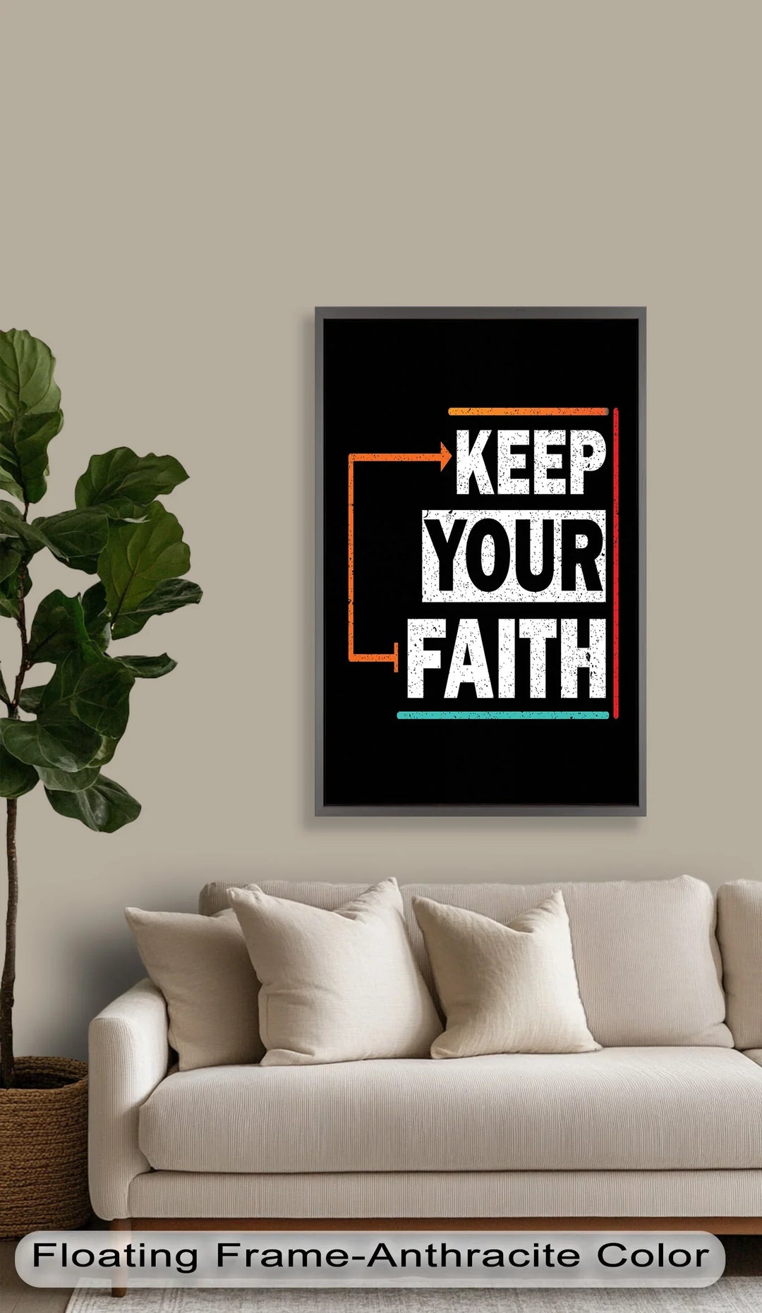 Keep Your Faith – Bold Oil Painting - MyPhotoStation