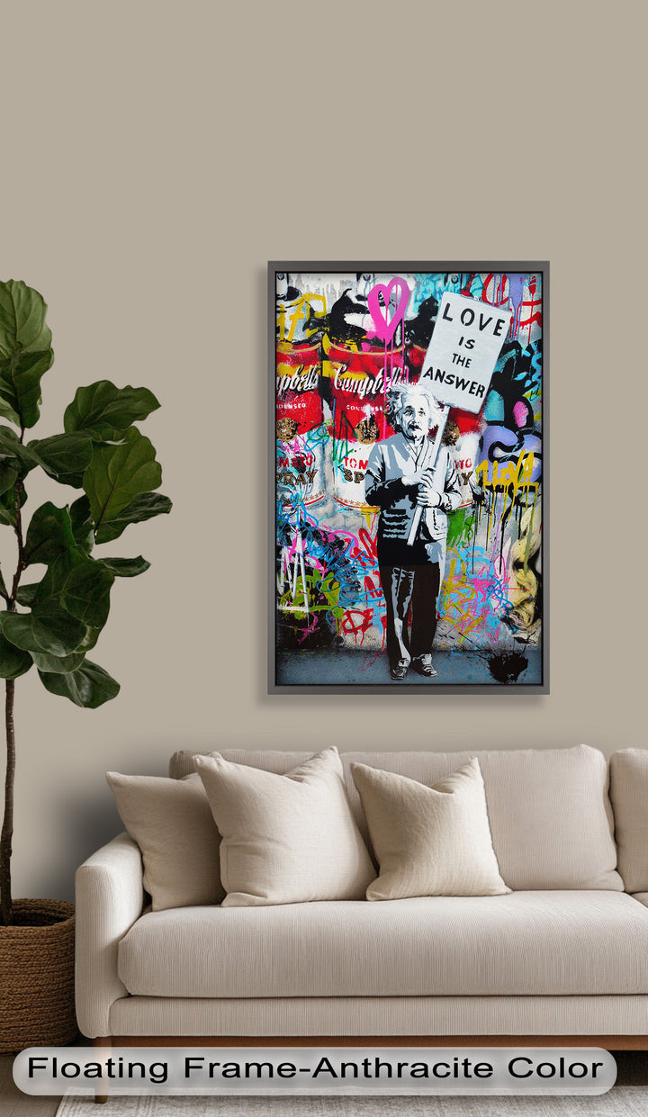 Einstein’s Protest – Banksy Oil Painting