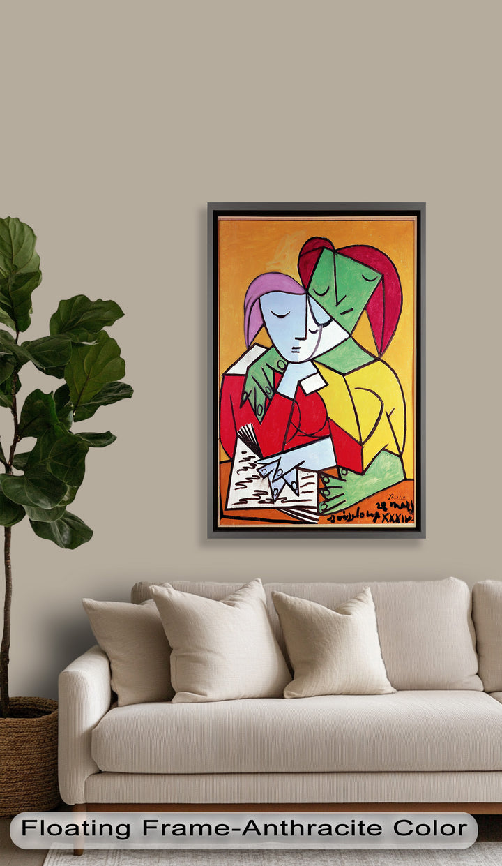 Harmony in Study – Embrace of Minds Picasso Oil Painting