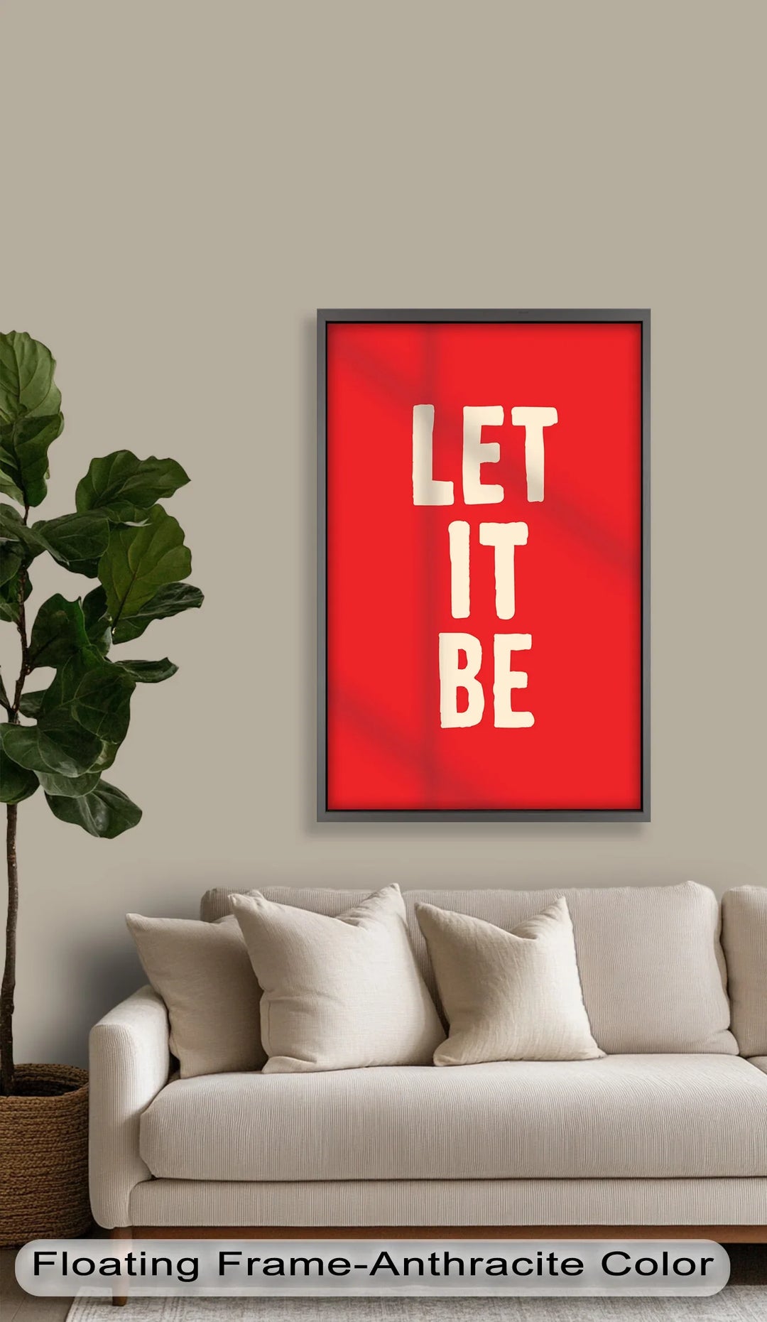Let It Be – Red Oil Painting - MyPhotoStation