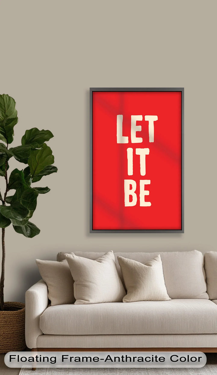 Let It Be – Red Oil Painting - MyPhotoStation