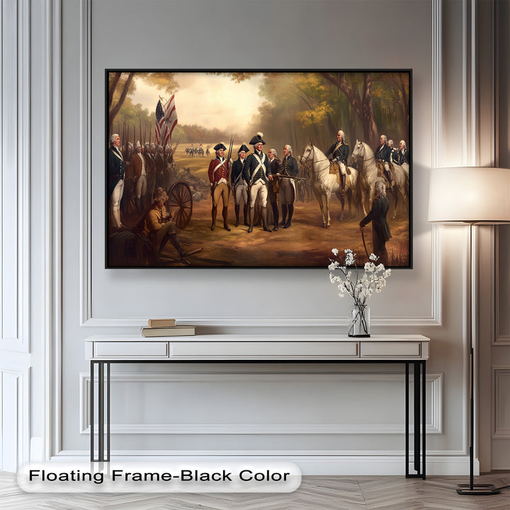 Command and Honor – Revolutionary Army Oil Painting