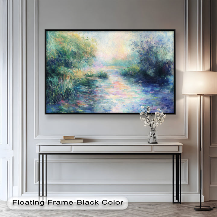 Whispering Riverbank at Dusk – Impressionist Landscape Oil Painting