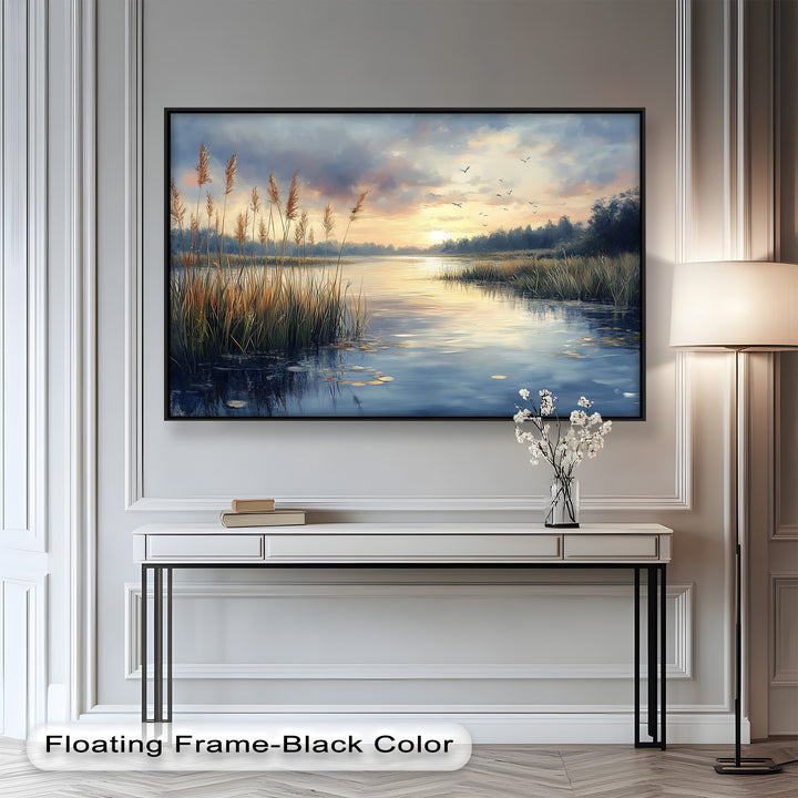 Lake Sunrise – Landscape Oil Painting