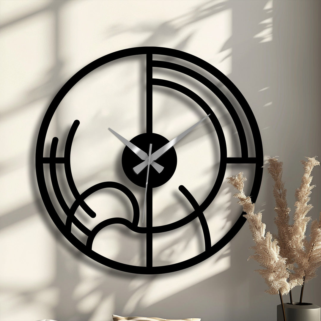 Simetría Divina – Geometría Ornamental Decoración De Pared Metal