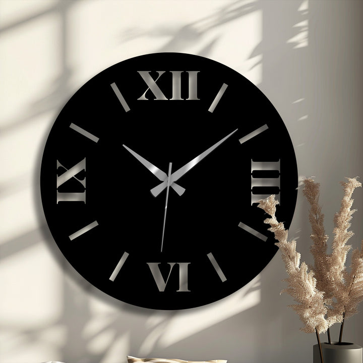 stylish metal wall clock