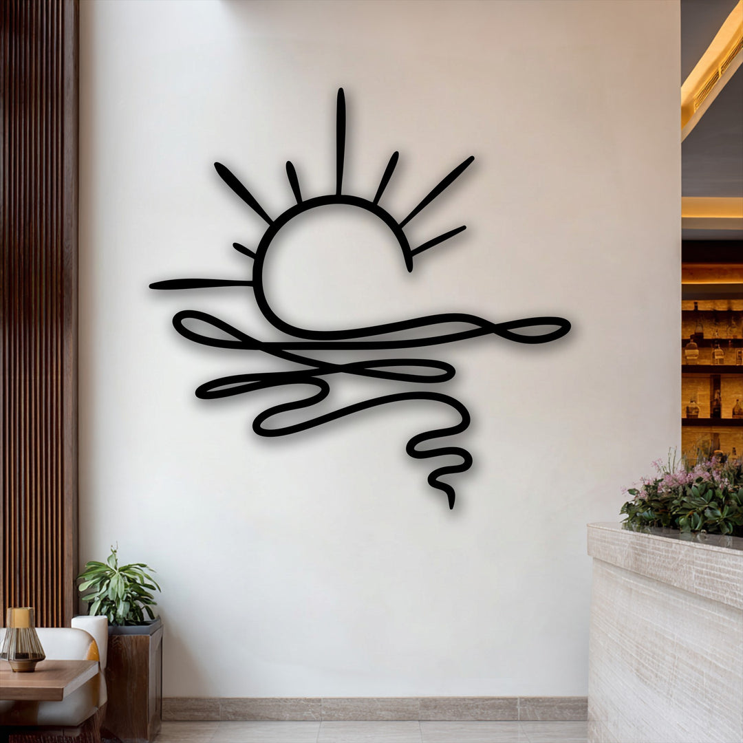 Décoration ronde à motif grec Miroir Mural–Décoration murale miroir classique moderne