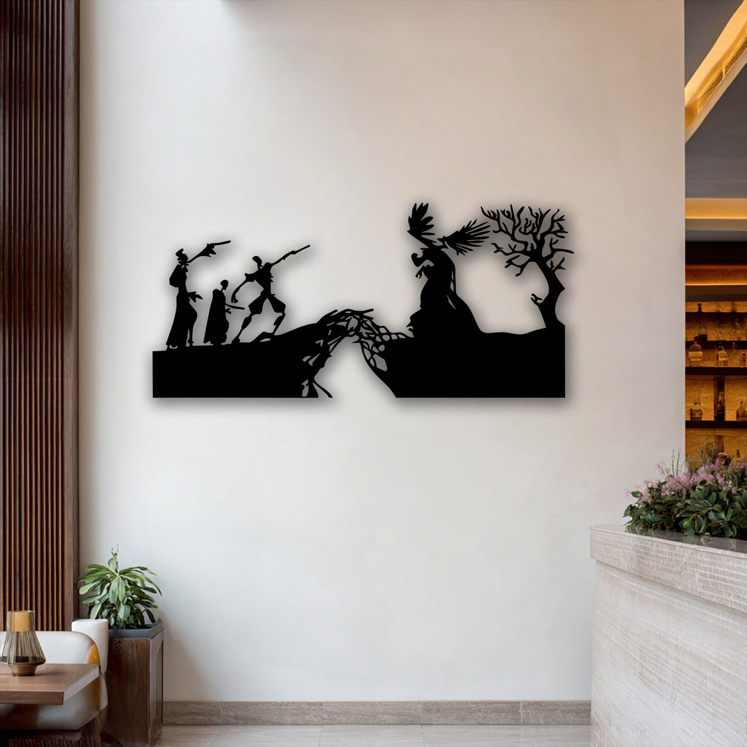 Chiave greca rotonda decorativa Specchio da Parete – Decorazione da parete con specchio classico moderno