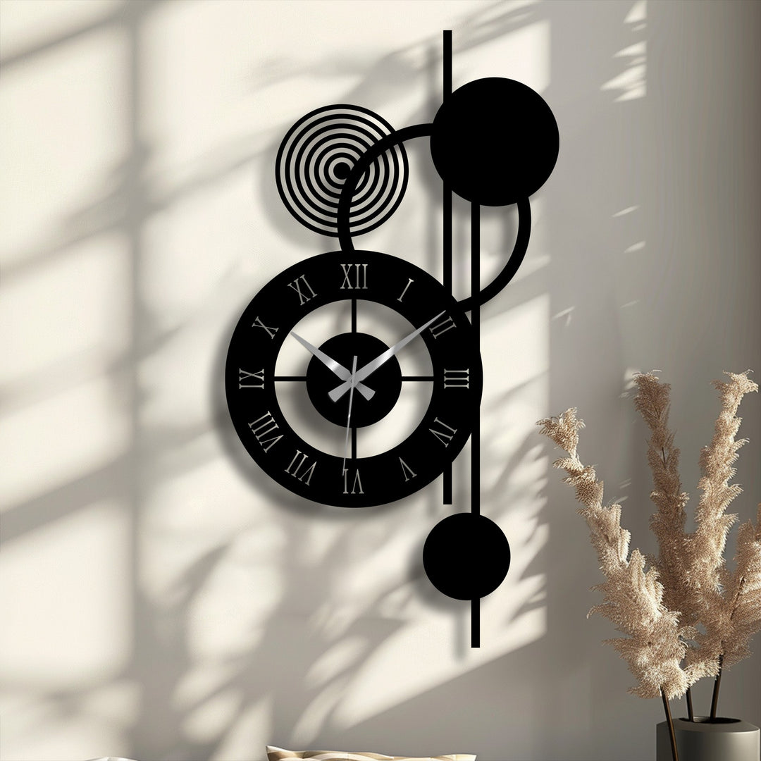 designer metal wall clock