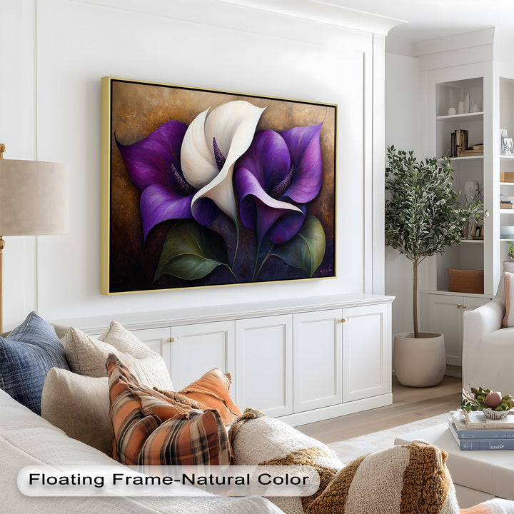 Purple Tulips – Luxurious Floral Oil Painting