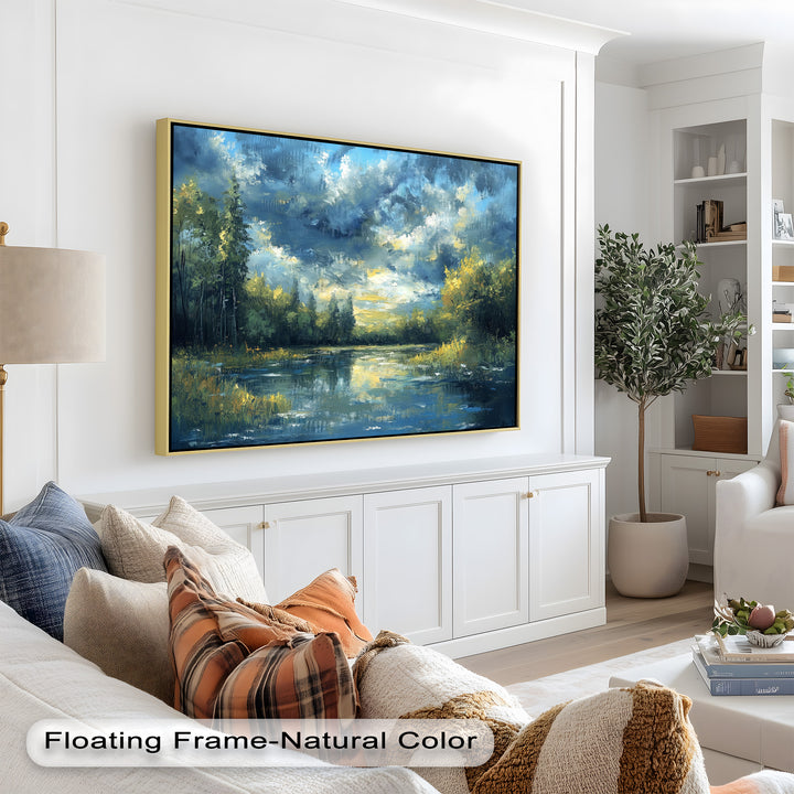 Forest River – Nature Oil Painting