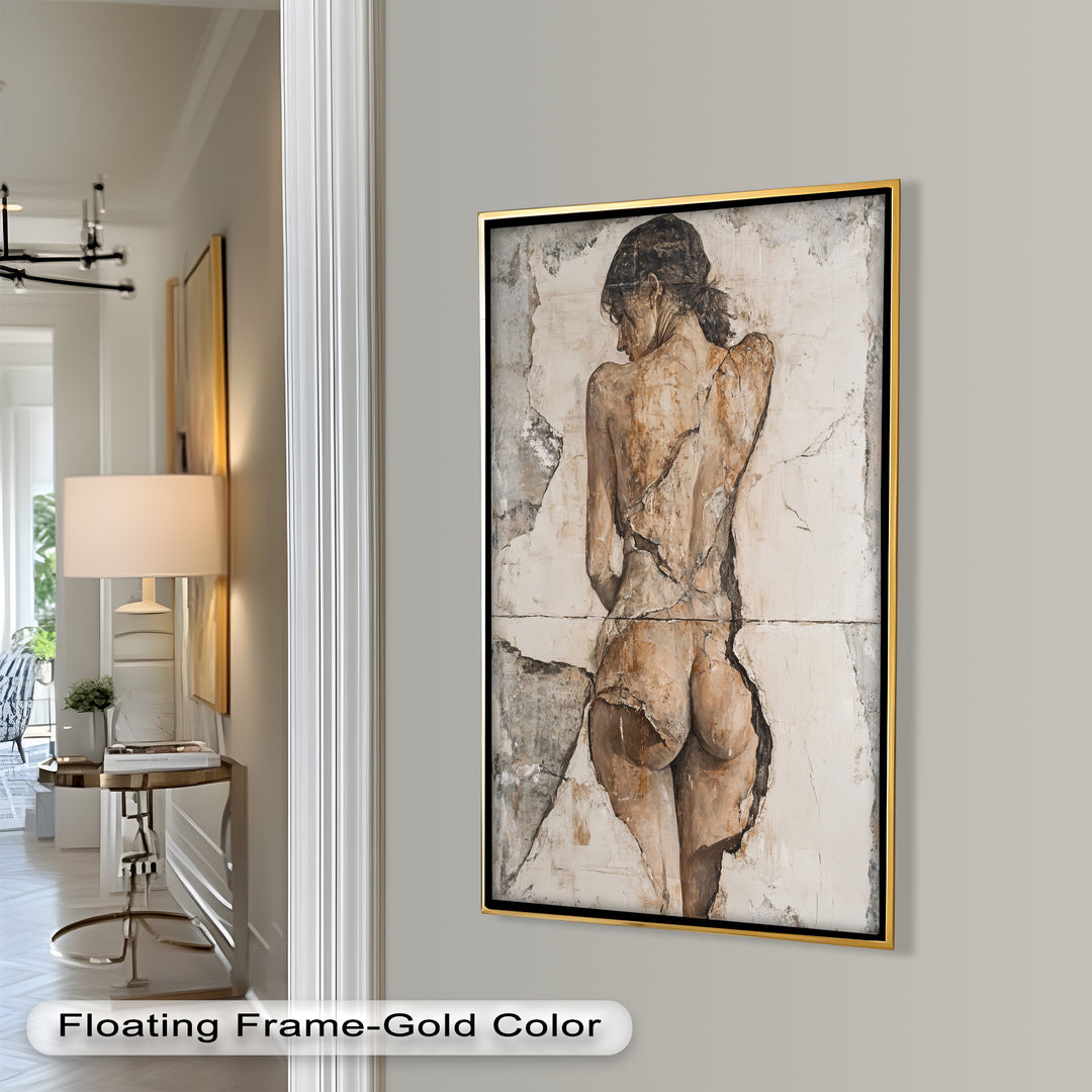 Cracked Grace – Figurative Nude Oil Painting