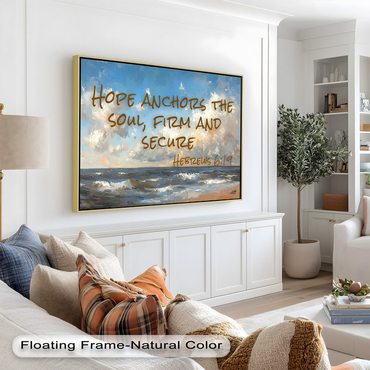 Rustic Nautical Faith Decor – Firm and Secure Hope in God.
