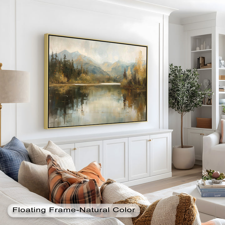 Lake Landscape – Framed Modern Oil Paintings