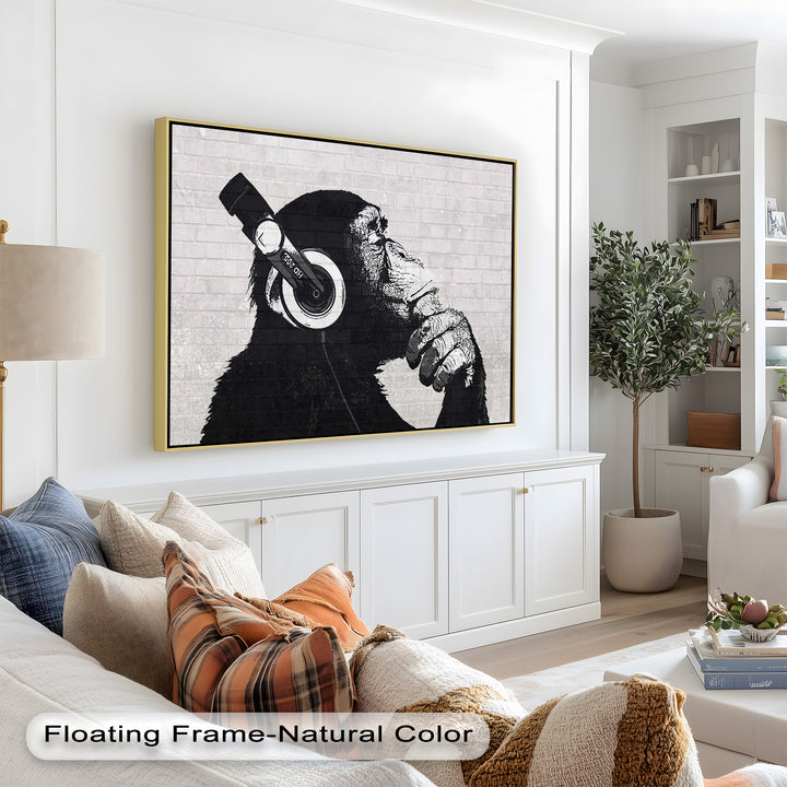 Contemplative Chimp – Banksy Oil Painting