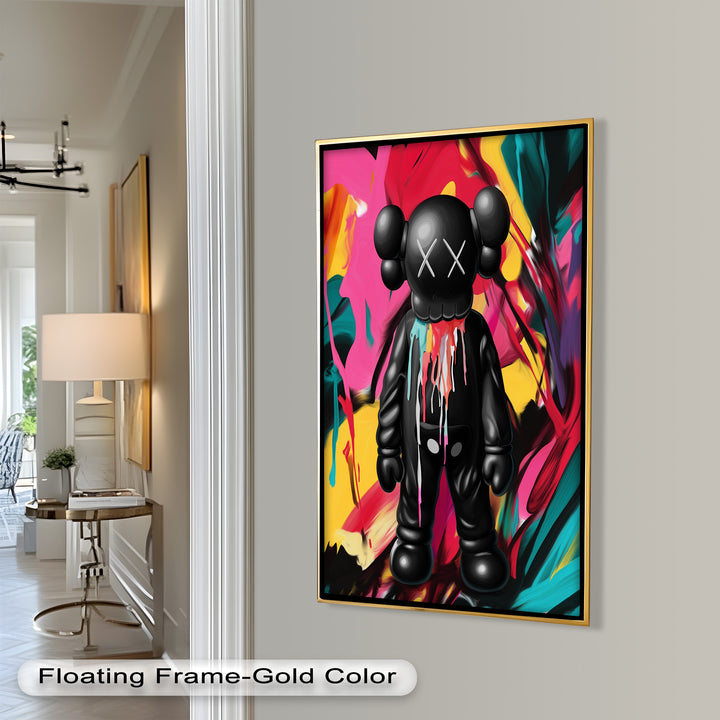 Meltdown Companion – Color Splash KAWS Oil Painting