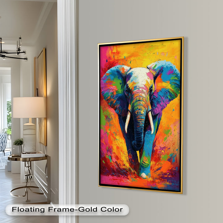 Color Explosion Elephant - Animal Oil Painting