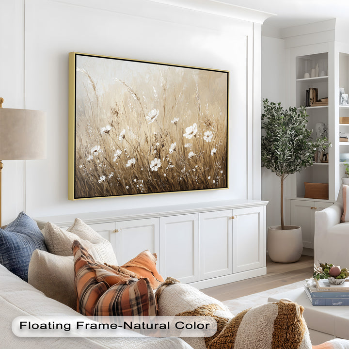 Whispers of Wheat – Floral Oil Painting