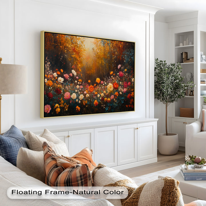 Autumn Floral Meadow – Colorful Nature Oil Paintings