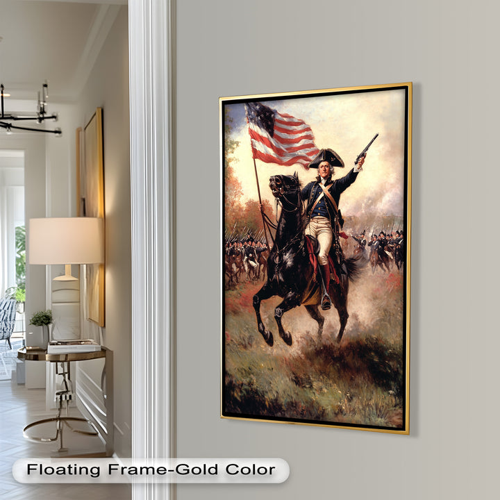 Ride of the Republic – Patriotic Commander Oil Painting