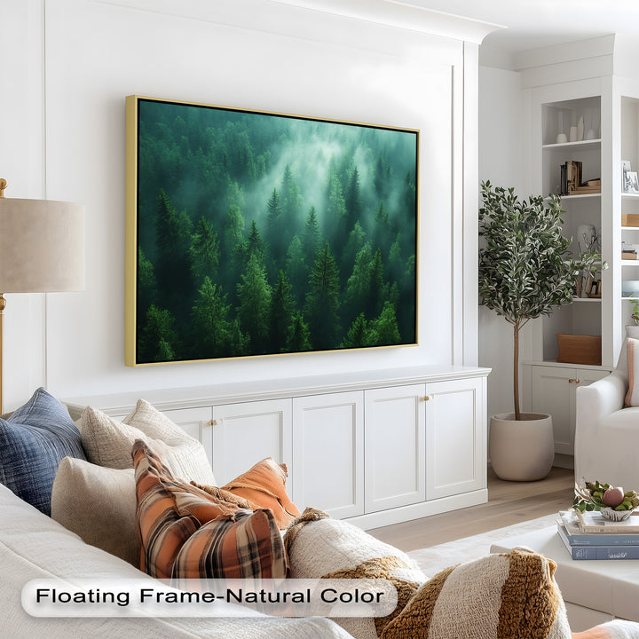 Misty Forest Landscape – Enchanting Nature Oil Painting