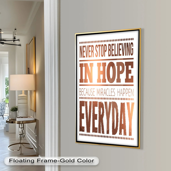 Believe in Hope – Motivational Oil Painting - MyPhotoStation