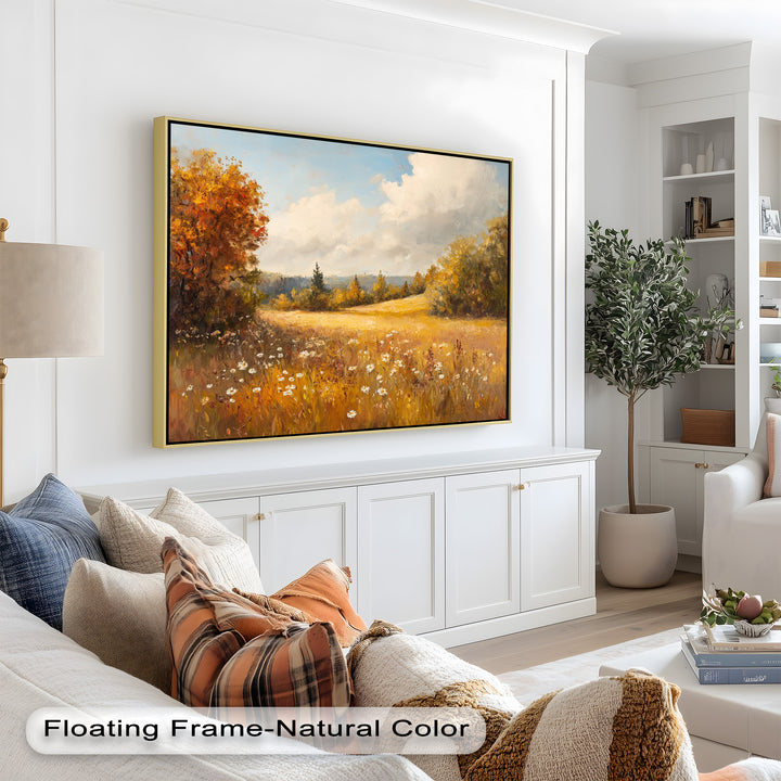 Autumnal Landscape – Tranquil Fall Scene in Oil Paintings
