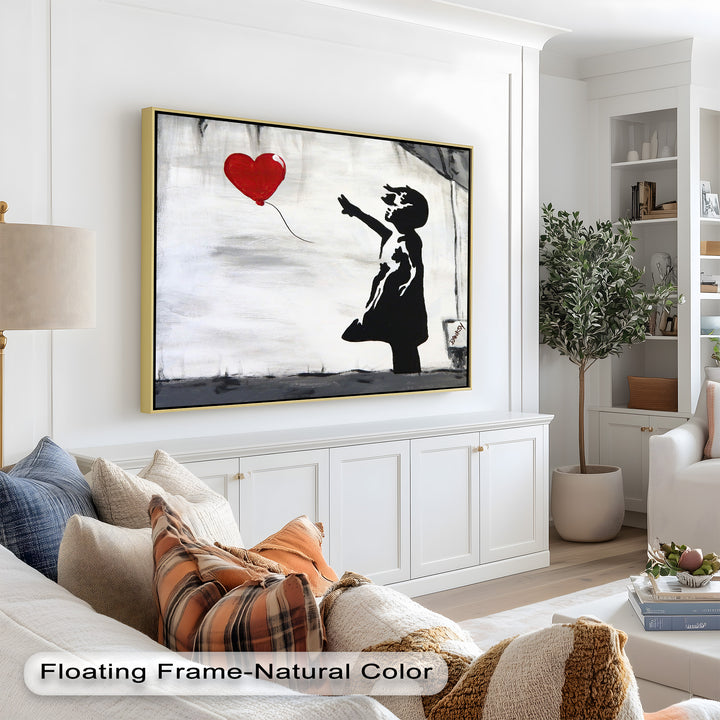 Girl with Heart Balloon – Banksy Oil Painting