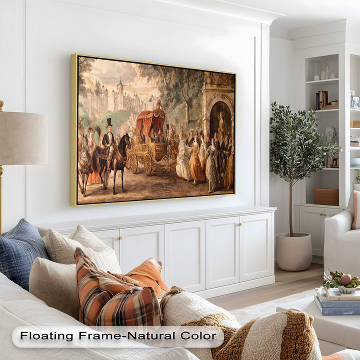 Royal Carriage Procession – Grand Baroque Parade Oil Painting