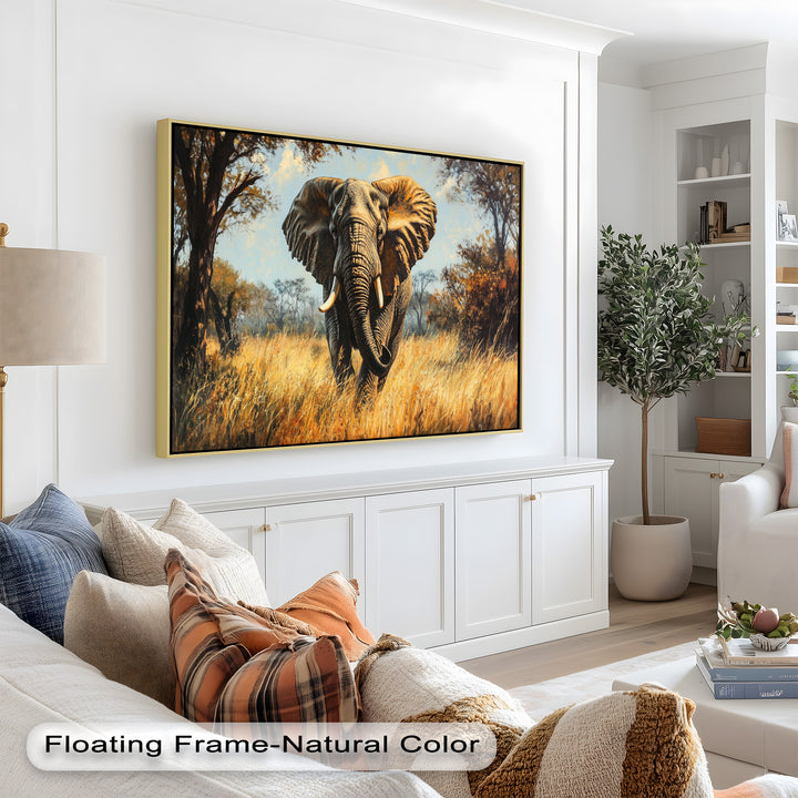 Guardian of the Wild – Elephant Oil Painting
