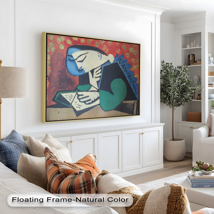 The Reader – Cubist Portrait of Quiet Focus Picasso Oil Painting