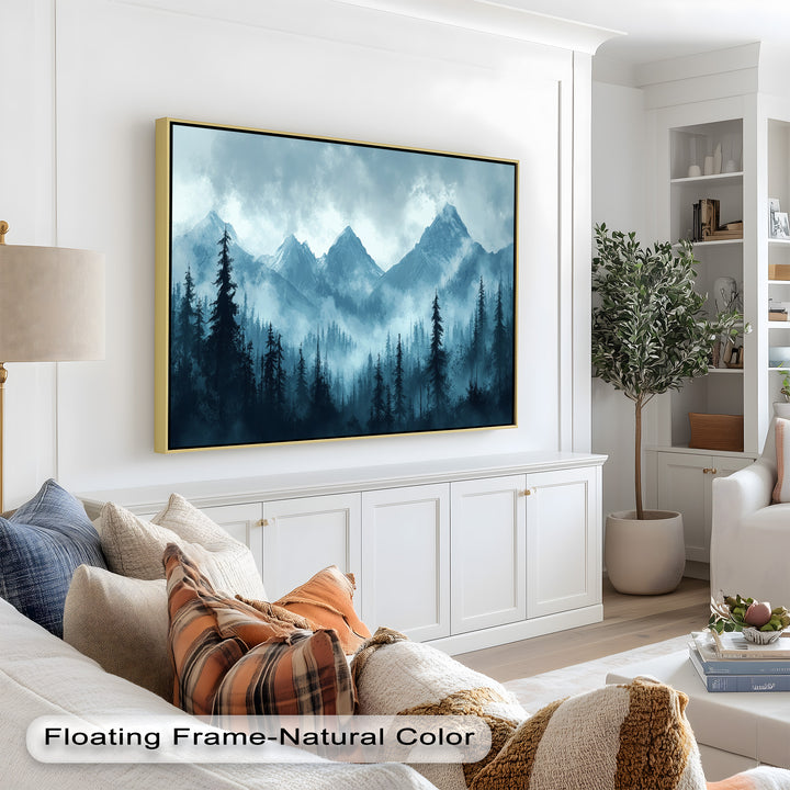Misty Mountain Pines – Landscape Oil Paintings