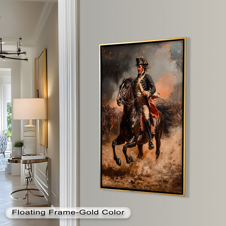 Rider of Defiance – Revolutionary Commander Oil Painting