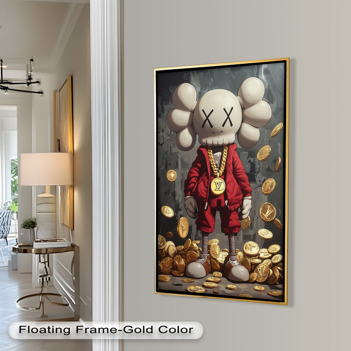 Luxury Drop – KAWS Companion Oil Painting