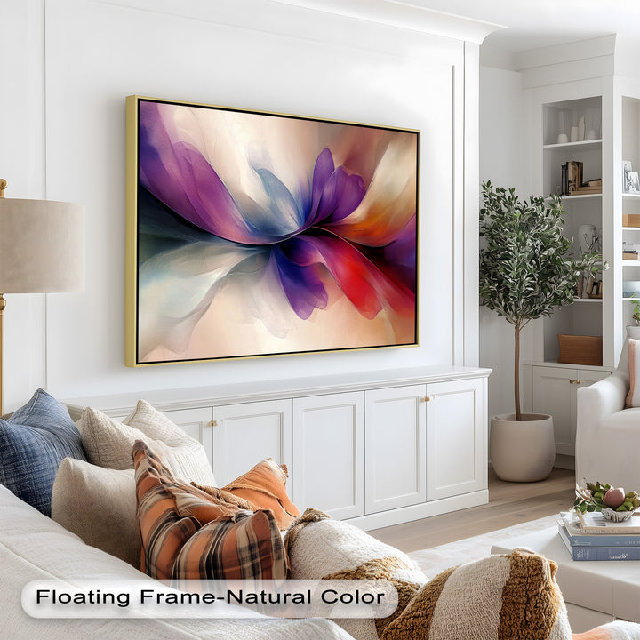 Abstract Floral Flow – Colorful Modern Oil Painting