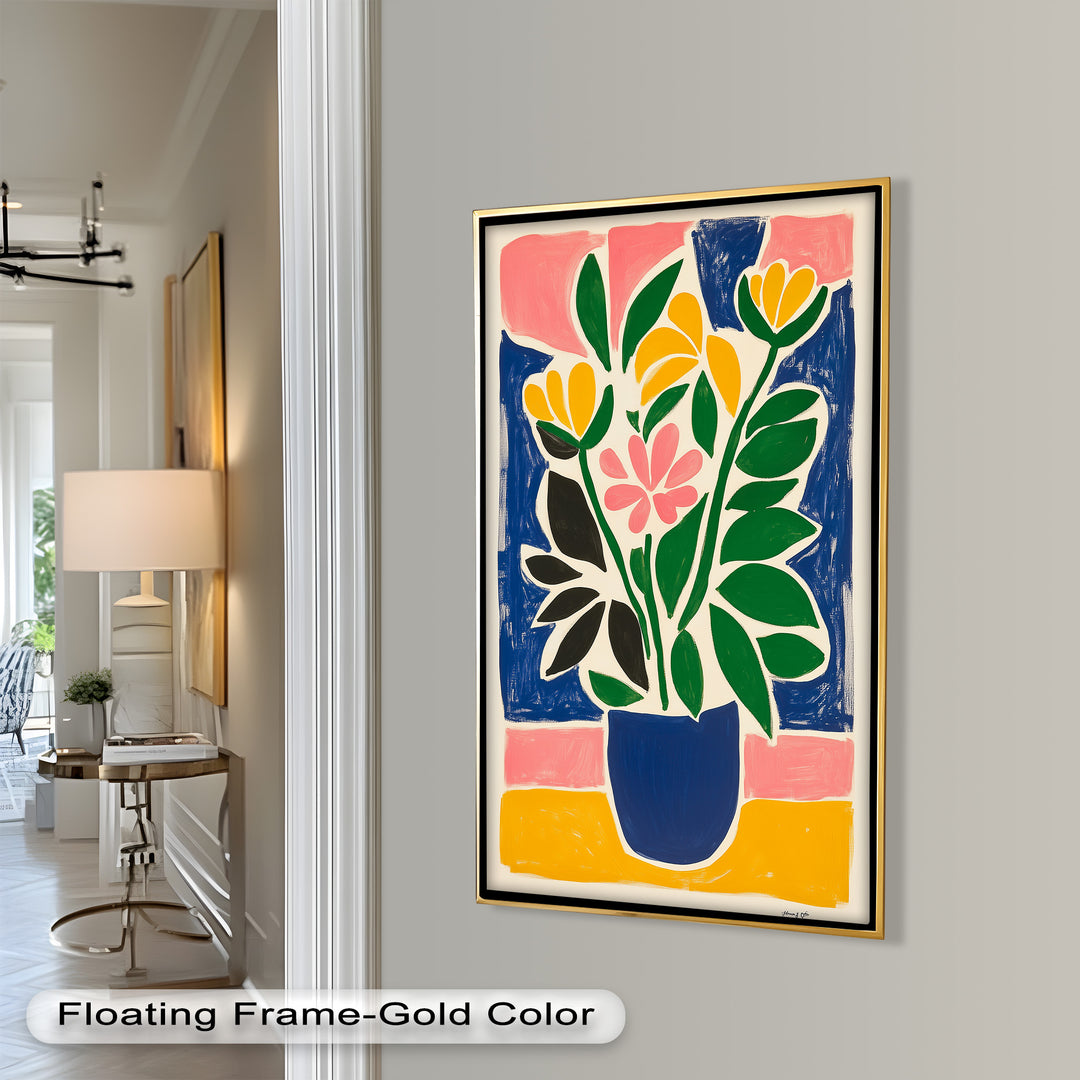 Vibrant Vase Composition – Modern Fauvist Oil Painting