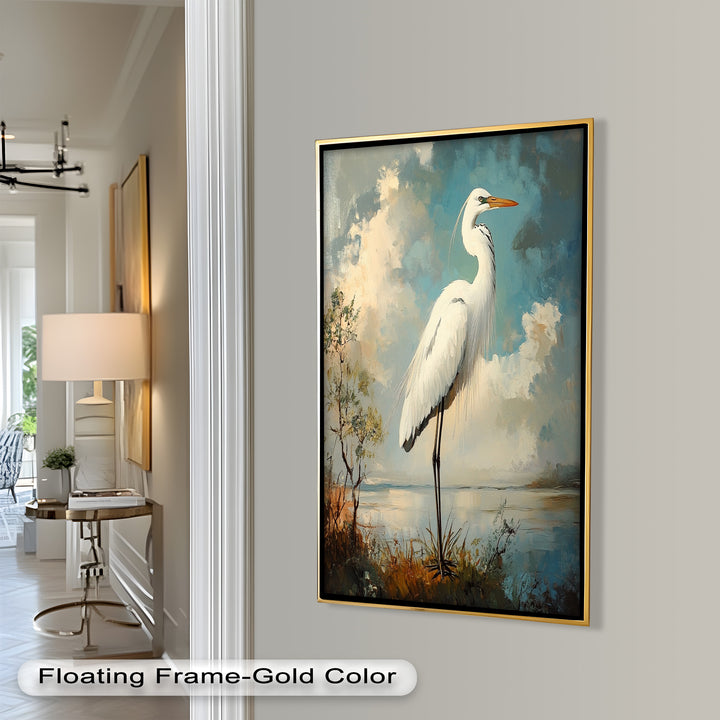 Grace of the Marshlands – Animal Oil Painting