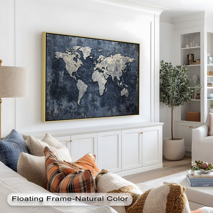 World Map – Modern Oil Paintings