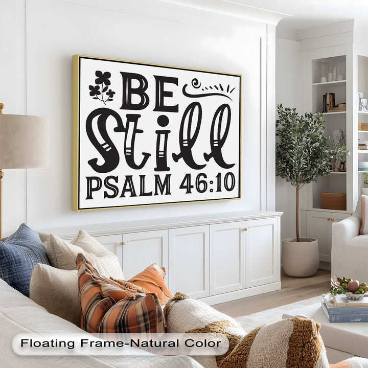Sei still – Psalm 46:10 Bibel Bibel Ölgemälde