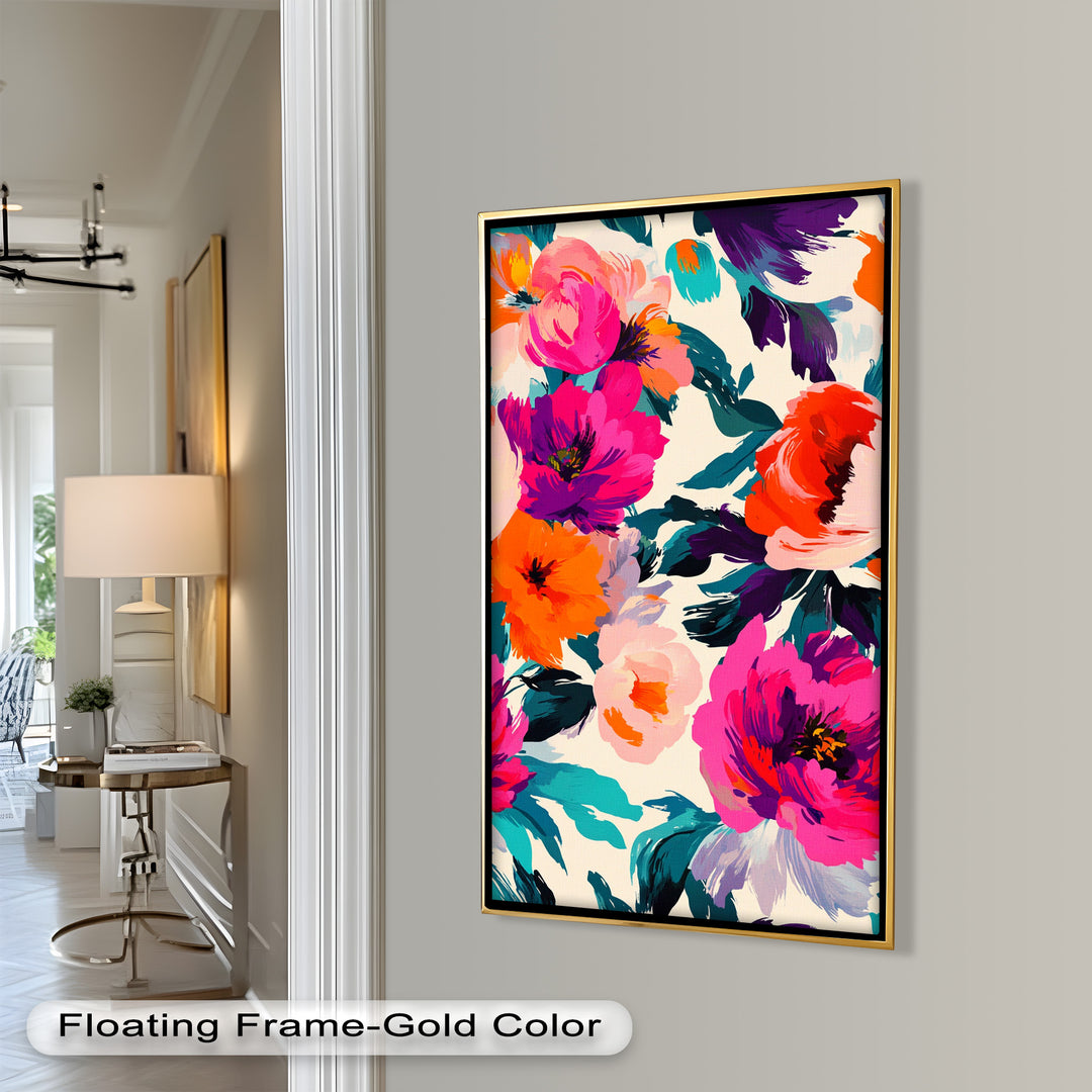 Bold Boho Bloom – Fauvist Floral Explosion Oil Painting