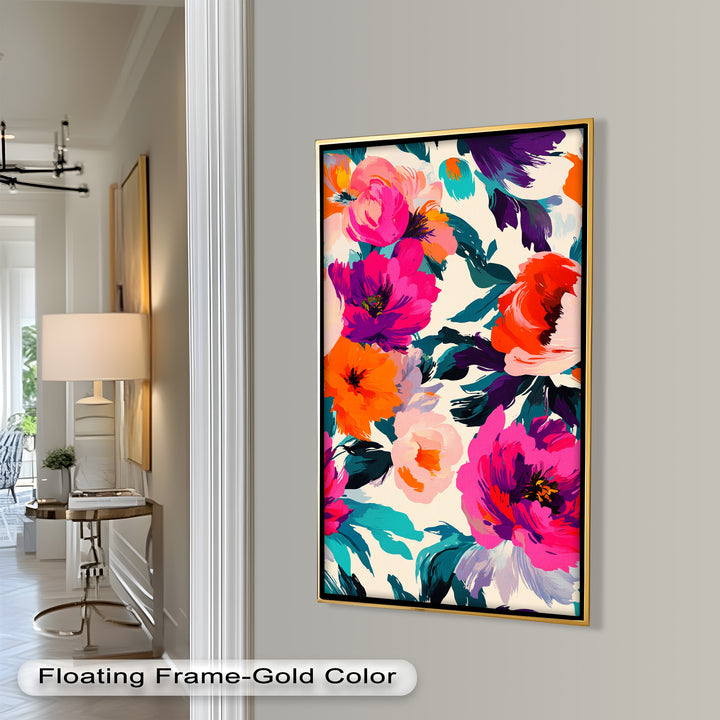 Bold Boho Bloom – Fauvist Floral Explosion Oil Painting
