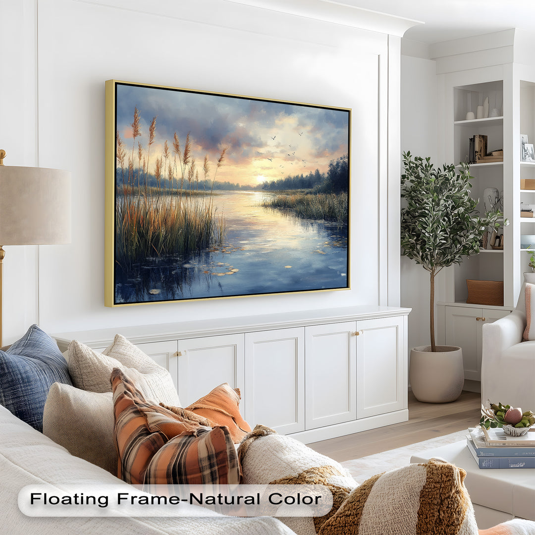 Lake Sunrise – Landscape Oil Painting