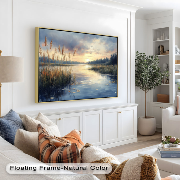 Lake Sunrise – Landscape Oil Painting