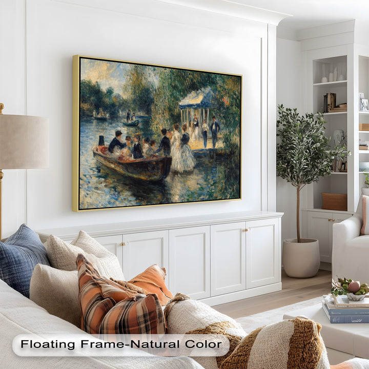 Afternoon Gathering by the River – Impressionist Oil Painting