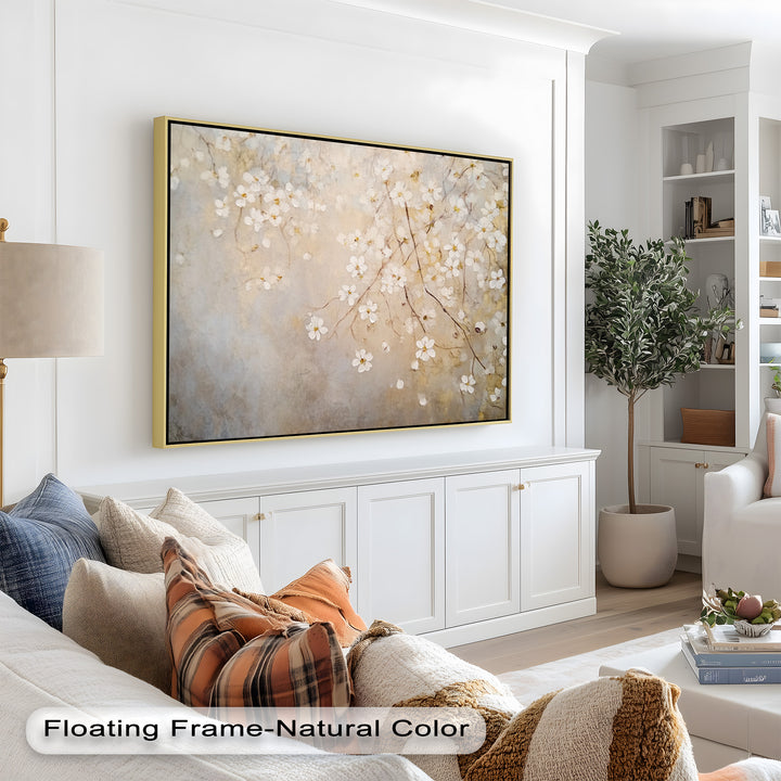 Delicate Blossom Branch – Floral Oil Paintings