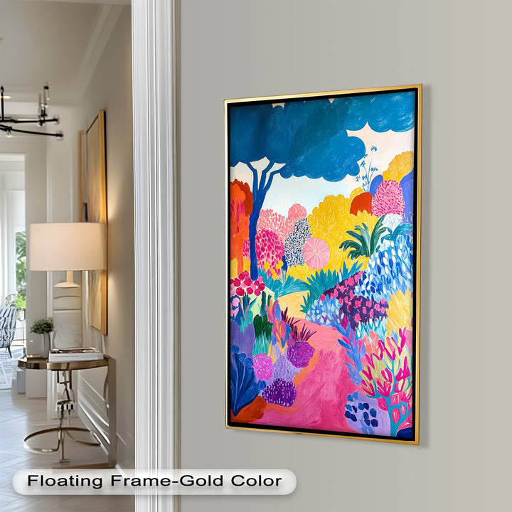 Dreamy Garden Path - Modern Oil Painting