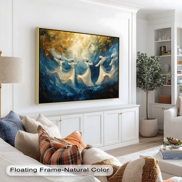 Spiritual Dervishes Wall Decor – Religious Oil Painting