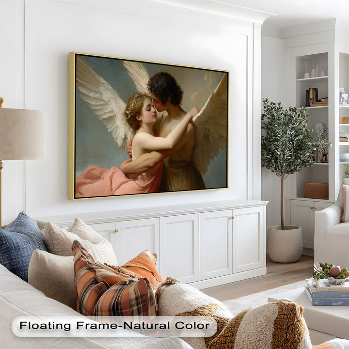 Heavenly Embrace – Cupid and Psyche Renaissance Love Oil Painting