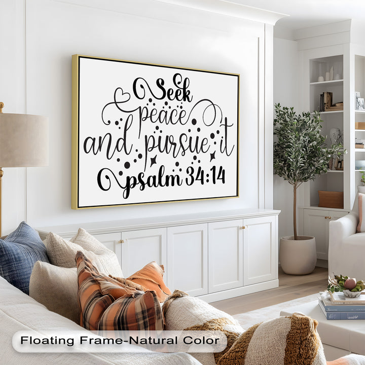 Seek Peace and Pursue It – Psalm 34:14 Bible Oil Paintings