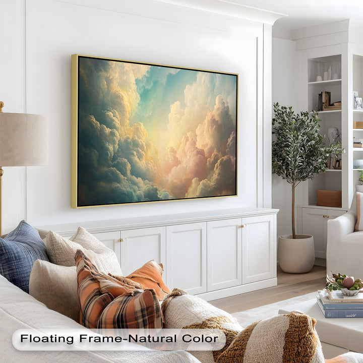 Heavenly Sky Glow – Modern Oil Painting